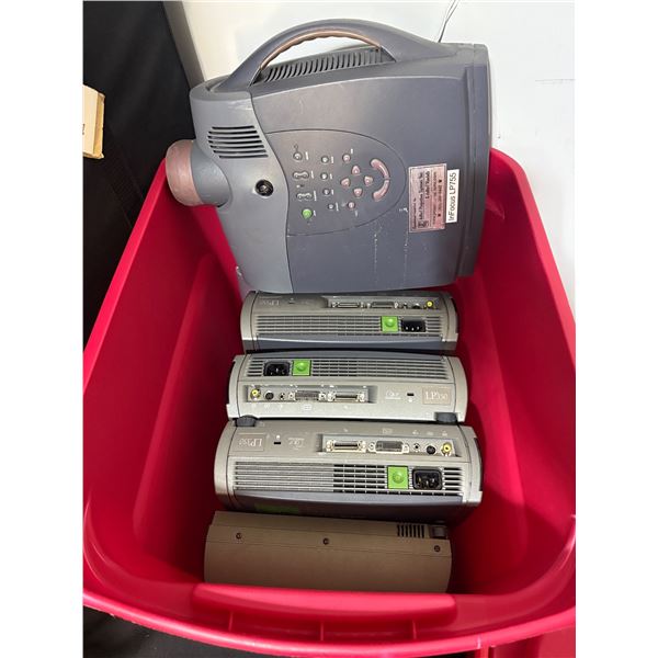 Assorted Digital Projectors - InFocus LP755, InFocus LP350 DLP Projectors with Tote