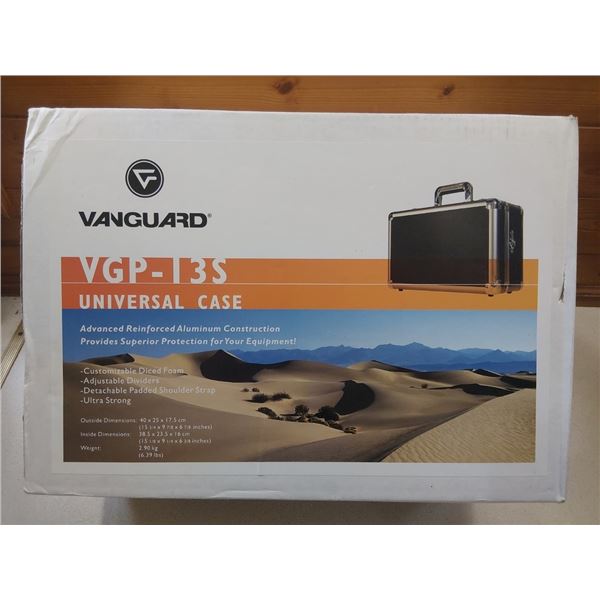 2pc Vanguard VGP-13S Universal Aluminum Equipment Hard Cases - Boxed