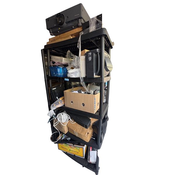 Assorted Commercial AV Equipment & Accessories - Panasonic PT-D5500U DLP Projector, Boxed Remotes & 