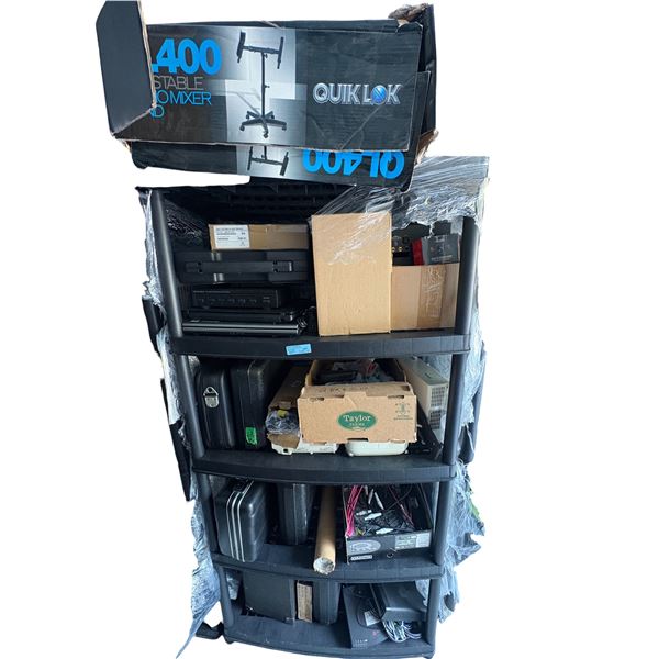 Bulk Commercial AV, Studio & IT Hardware Lot - Quik Lok QL400 Stand, Optimus Selector & Laptops