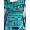 Image 7 : Bulk Power Tools, Drill Accessories & Electronics Storage Tote Lot - Ryobi Drill, Duo-Fast Stapler &
