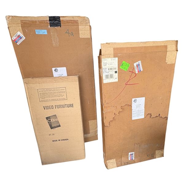 Boxed Commercial TV & Plasma Wall Mount Lot - Premier Mounts CTM-300, B-Tech BT7504 & CBM PT 20