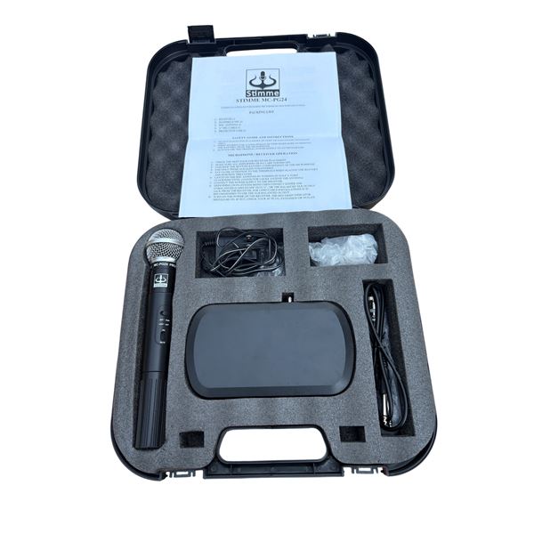 Stimme MC-PG24 Professional Wireless Microphone System with Hard Case