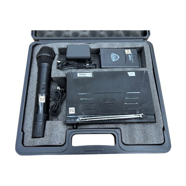 Nady Encore Duet VHF Dual Wireless Microphone System Set with Handheld, Bodypack & Hard Case