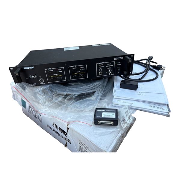 Shure ConferenceONE C1-PS60i Power Supply Console System with Cables & Modules