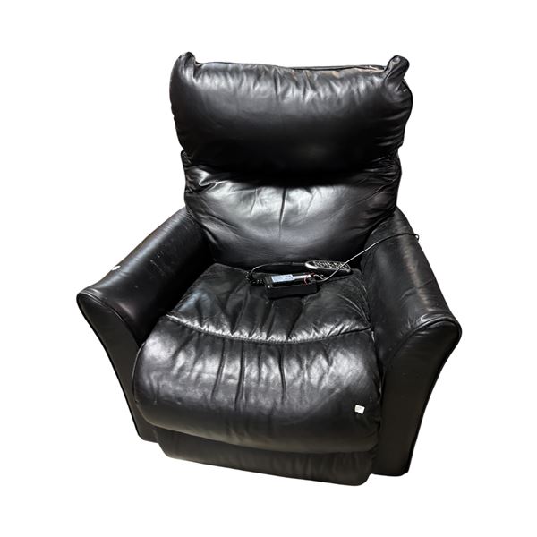 Black Leather Recliner Chair
