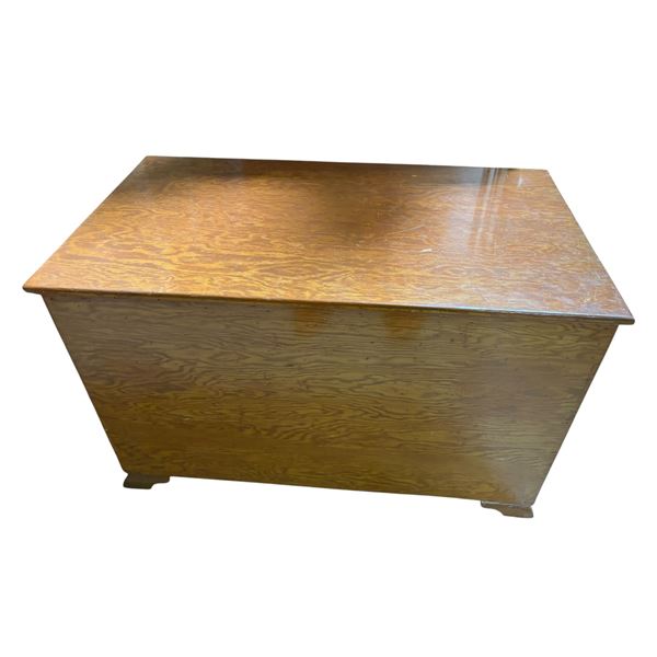 Brown Wood Storage Chest, H20" x W32" x D18"