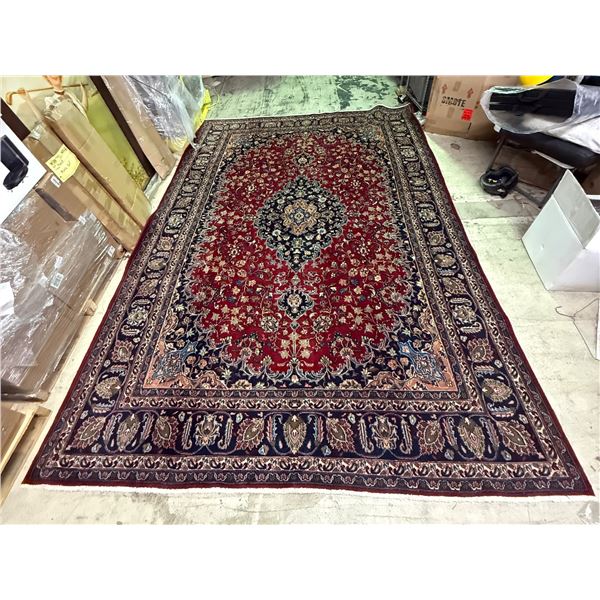Mashhad - 100% Authentic Hand Knotted Wool Persian Rug - Handmade in Iran - 10.10" x 8" ft