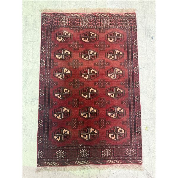 Toi Kaman - 100% Authentic Hand Knotted Wool Persian Rug - Handmade in Iran - 3.8" x 2.5" ft