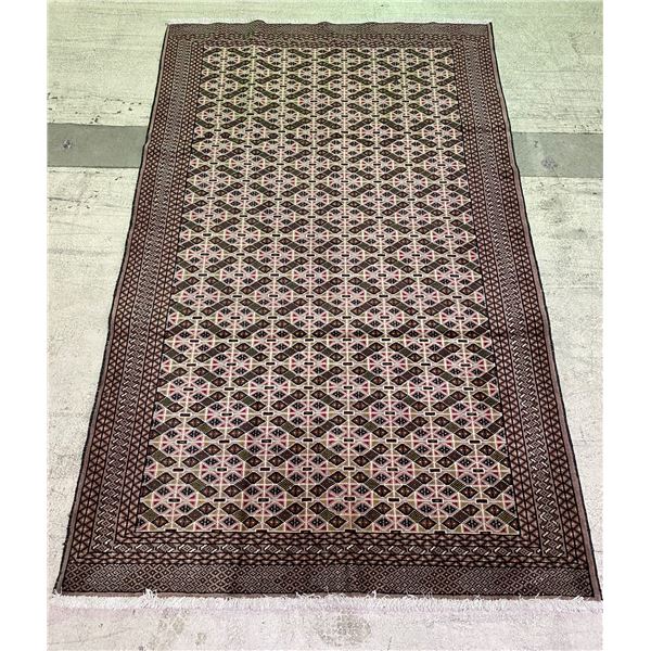 Torkaman - 100% Authentic Hand Knotted Wool Persian Rug - Handmade in Iran - 6.4" x 4" ft