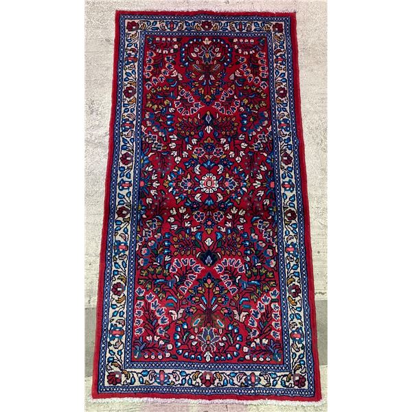 Sarough - 100% Authentic Hand Knotted Wool Persian Rug - Handmade in Iran - 4.1" x 2.1" ft