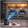 Image 3 : TOPTRO TR23 5G WiFi Bluetooth Projector Mini - Open Box Return (Tested)