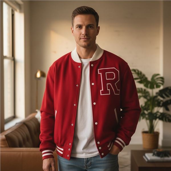 New - Holloway 3XL Letterman Wool Jacket