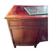 Image 4 : Large Brown Executive Double-Pedestal Desk, Approx. H31" x W65" x D27"