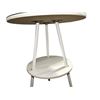 Image 3 : 2-Tier Round Side Table with Glass Top, H25" x Dia. 20"
