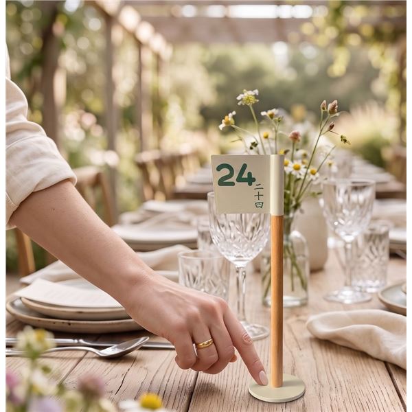 George & Willy - 14-Pcs Table Number Flags