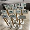 Image 3 : George & Willy - 14-Pcs Table Number Flags