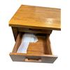 Image 2 : Vintage Wooden Desk, H30" x W67" x D27" (some wear)
