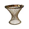 Image 1 : Round Gold-tone Wire Accent Table Base, H26"