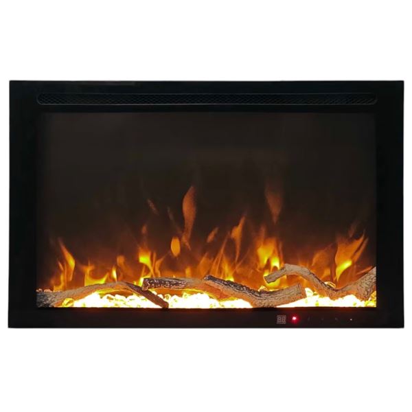 Open Box - ActiveFlame Built-In Electric Fireplace, 28IN (Model # EF10256)