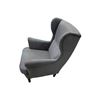 Image 2 : Gray Upholstered Armchair, W32"