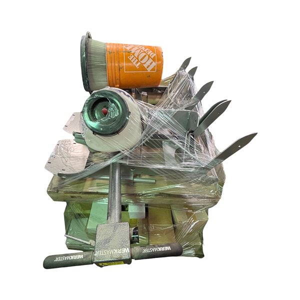Pallet of Mixed Tools and Building Supplies