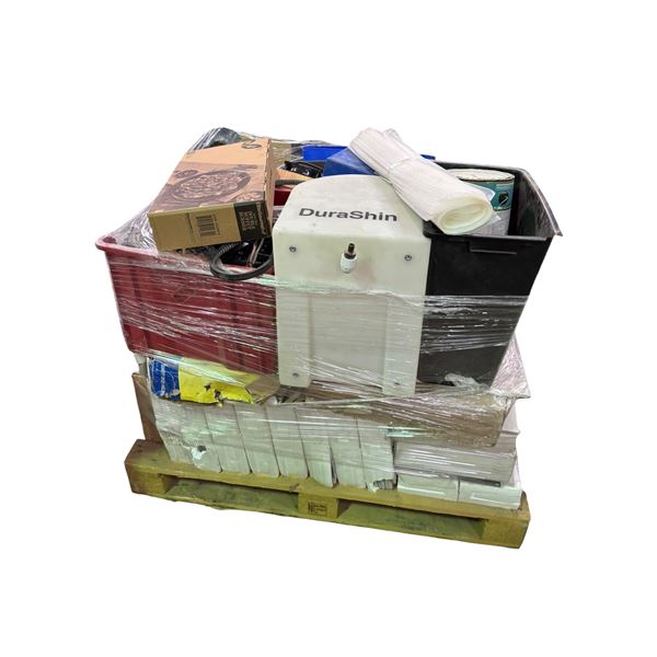 Pallet of Mixed Building Supplies and Assorted Goods