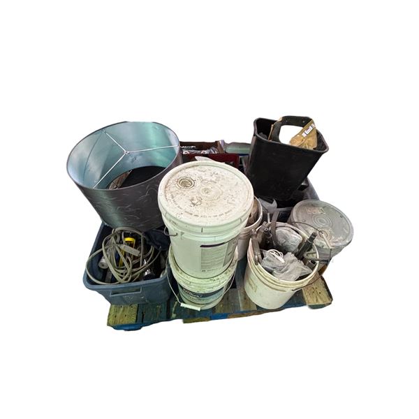Pallet of Mixed Construction Supplies and General Hardware
