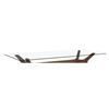 Image 1 : Open Box - Article Walnut Emmer Glass Dining Table Top (1-Pcs Table Top Only)