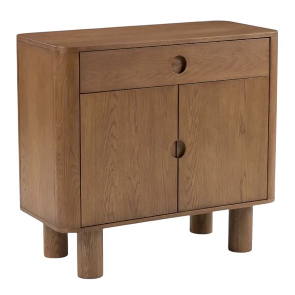 Article Adel 38.5" Cabinet - Smoked Oak (Side-Left damged)