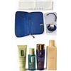 Image 1 : New HOMANZ Travel Wallet with 4 Skincare Items: Clinique, Estee Lauder & More