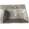 Image 2 : Grey Marble-Patterned Double Sink, 48" x 21"