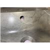 Image 3 : Grey Marble-Patterned Double Sink, 48" x 21"