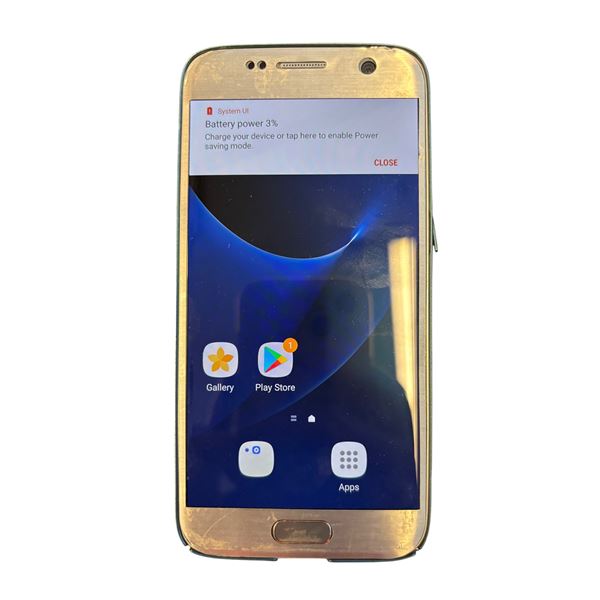 Samsung Galaxy S7 Smartphone - Tested/Powers on, Includes Headphones & USB Connector Only