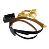 Image 1 : 3-Pcs Lot: 2 New Marko Bardelli Leather Belts, and Laser Safety Glasses