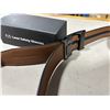Image 4 : 3-Pcs Lot: 2 New Marko Bardelli Leather Belts, and Laser Safety Glasses