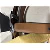 Image 5 : 3-Pcs Lot: 2 New Marko Bardelli Leather Belts, and Laser Safety Glasses