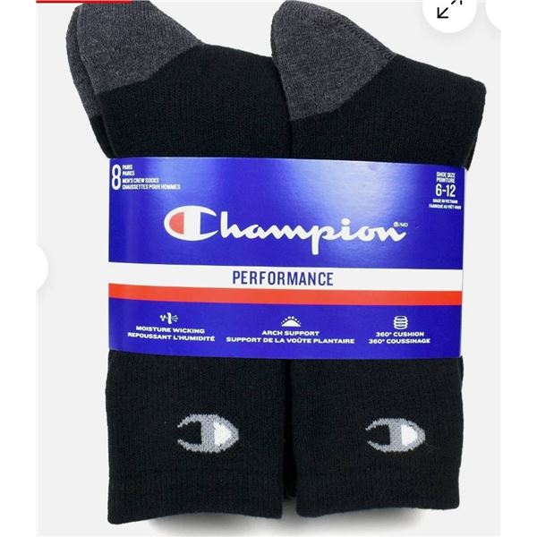 Champion Men's Crew Socks, "7 Pairs"