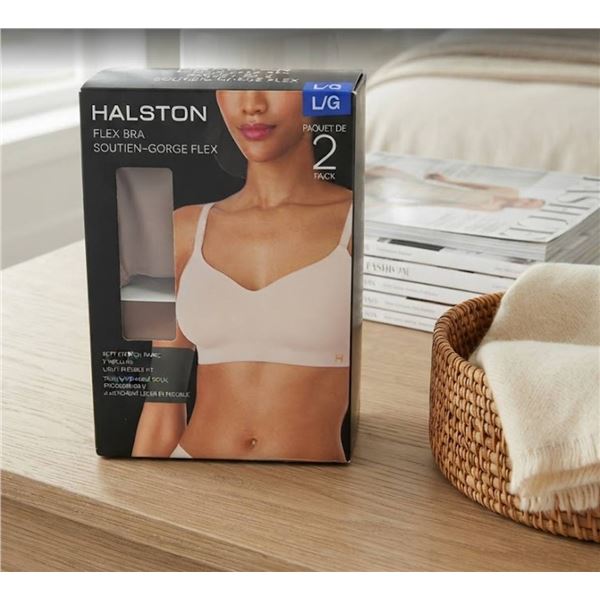 Halston Flex Bra 2-Pack, Size Large