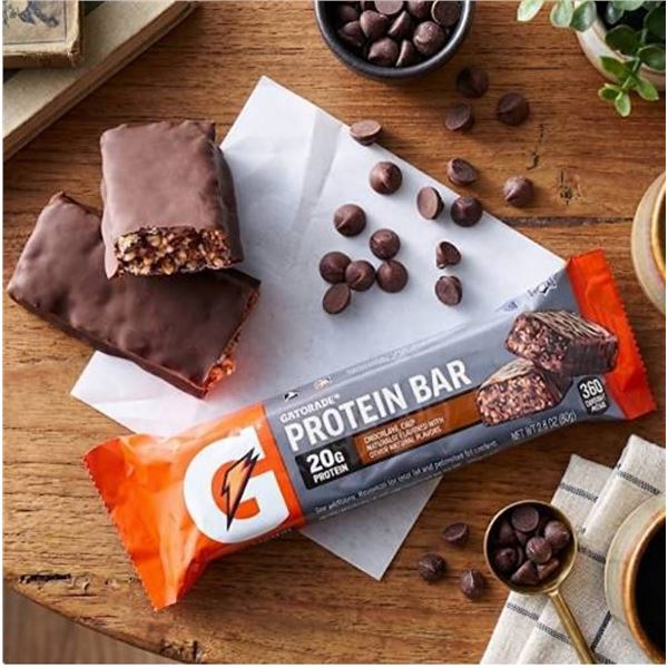 Gatorade Whey Protein Bar Chocolate Chip 12 x 80g