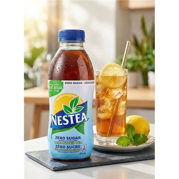 Nestea Zero Sugar Lemon Iced Tea, 12 Bottles x 473ml
