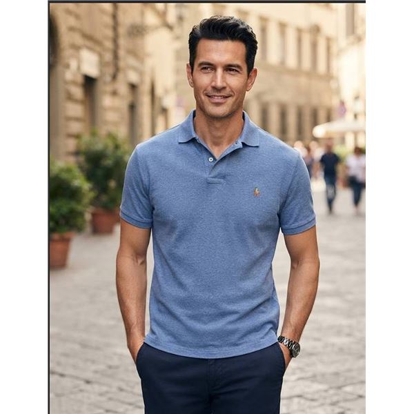 Polo Ralph Lauren Men's Blue Polo Shirt XL