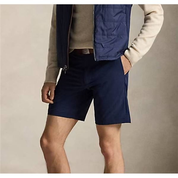 Chaps Men's Flat Front Stretch Shorts 36