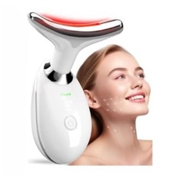 Facial and Neck Massager with Red Light