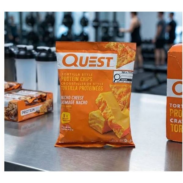 Quest Tortilla Style Protein Chips Nacho 8pk