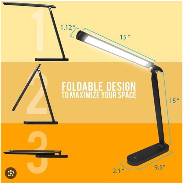 AUltra LED Desk Lamp, Black