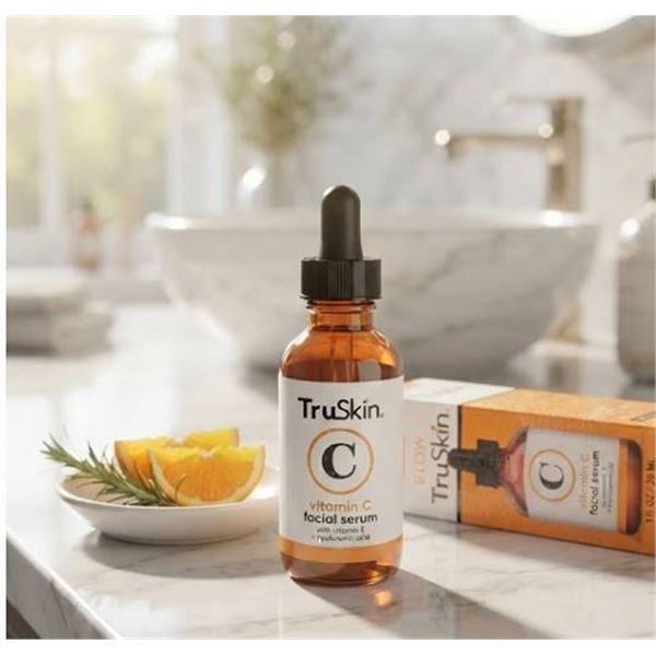 one bottle of TruSkin Vitamin C Facial Serum 1 fl oz