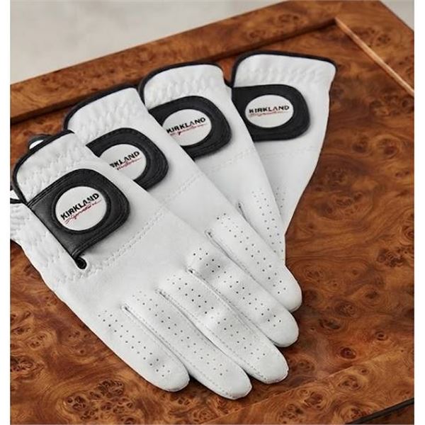 Kirkland Cabretta Leather Golf Gloves Small Right Hand Pack of 4