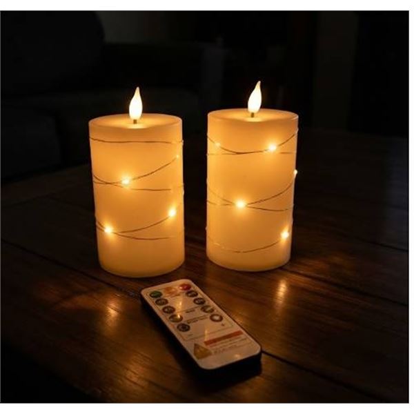 Flameless Candles Set With Remote