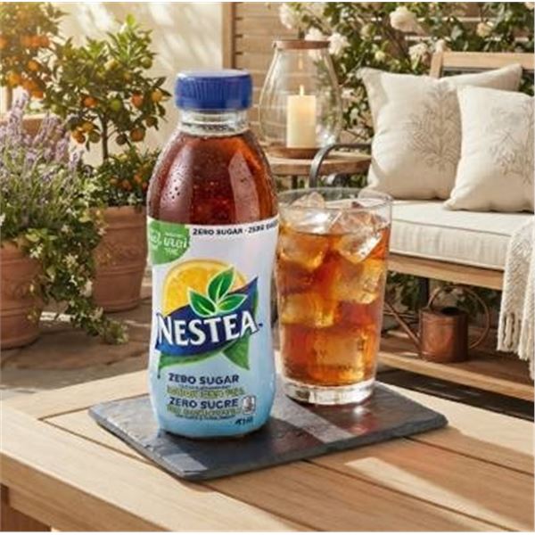 Nestea Zero Sugar Lemon Iced Tea, 12 Bottles